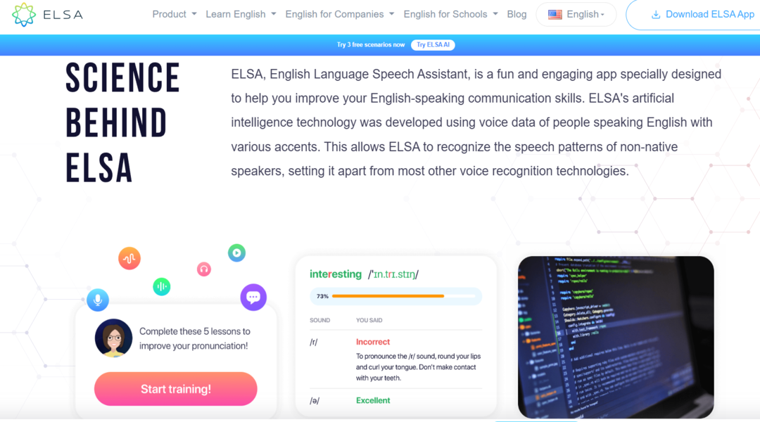 برنامج ELSA Speak