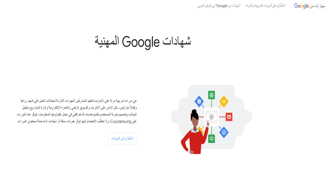 كورسات قوقل المجانية